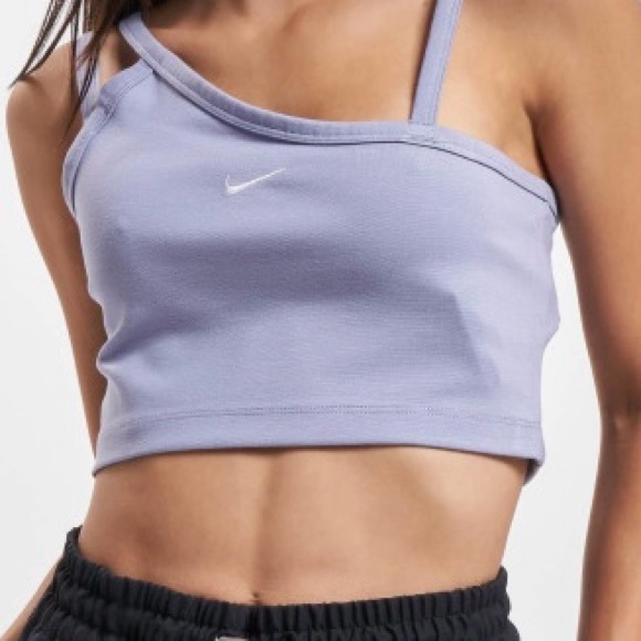 Nike Purple Asymmetrical Crop Top - Picture 3 of 6